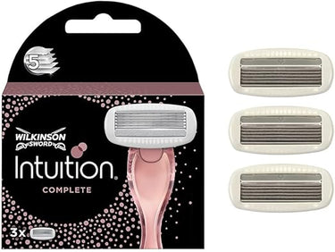 Wilkinson Sword Intuition Complete - Cuchillas de afeitar para mujer (3 unidades)